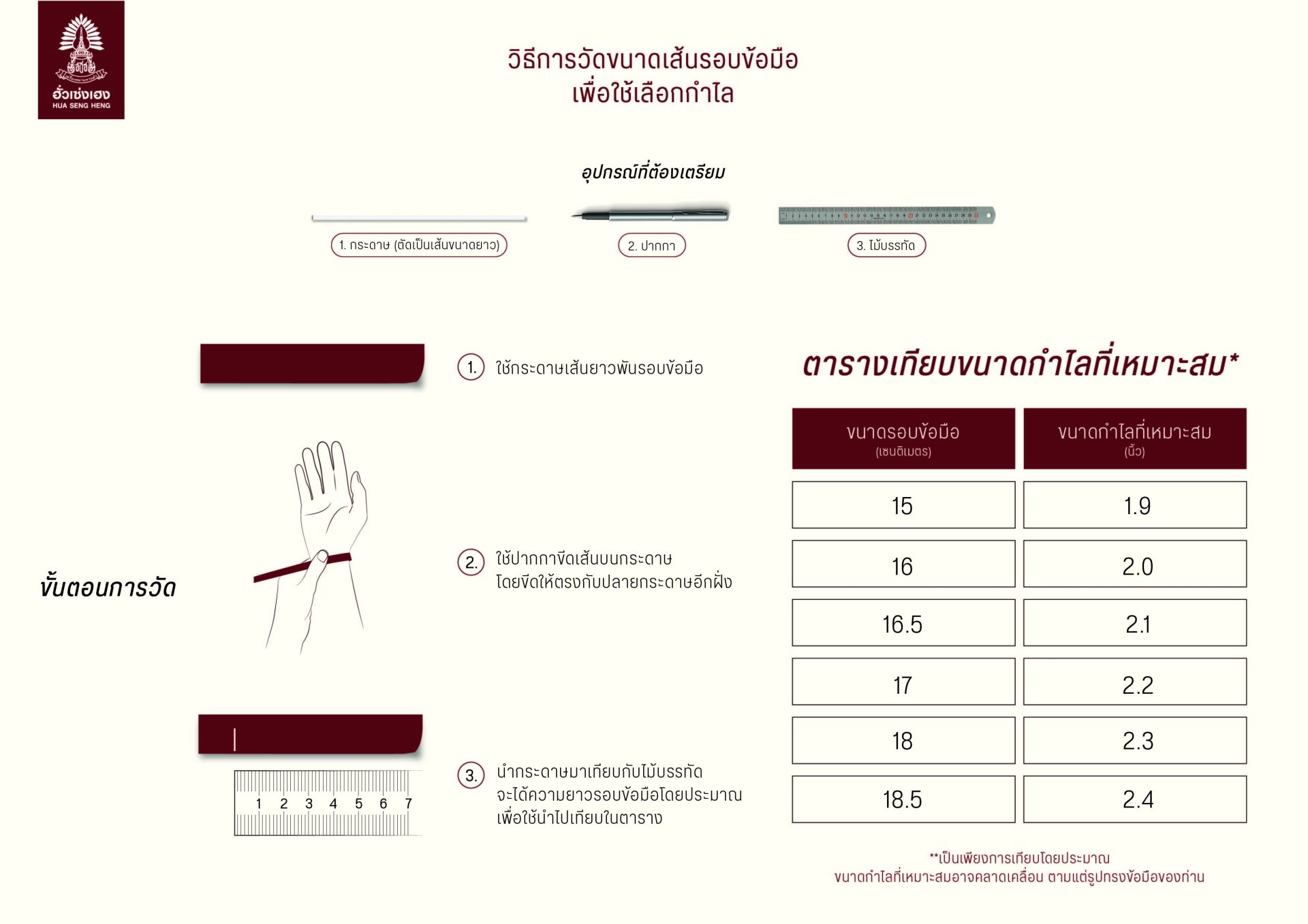 size guide bangles